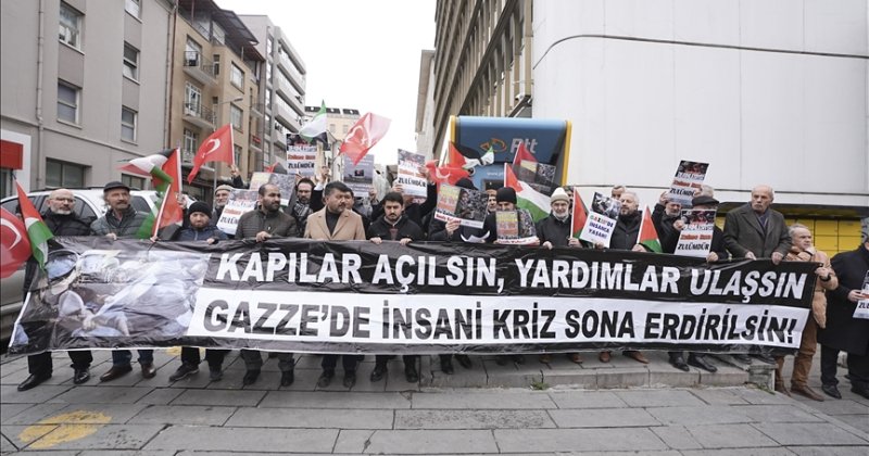 Ankara Filistin Dayanışma Platformu üyelerinden "Gazze'ye yardımlar ulaşsın" çağrısı