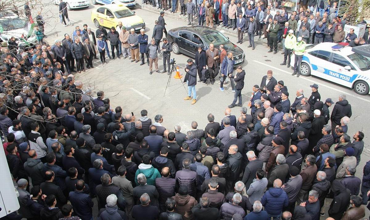 Bingöl'de katil İsrail'in katliamları lanetlendi