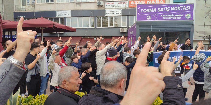 Ereğli'de Gazze eylemi yapıldı