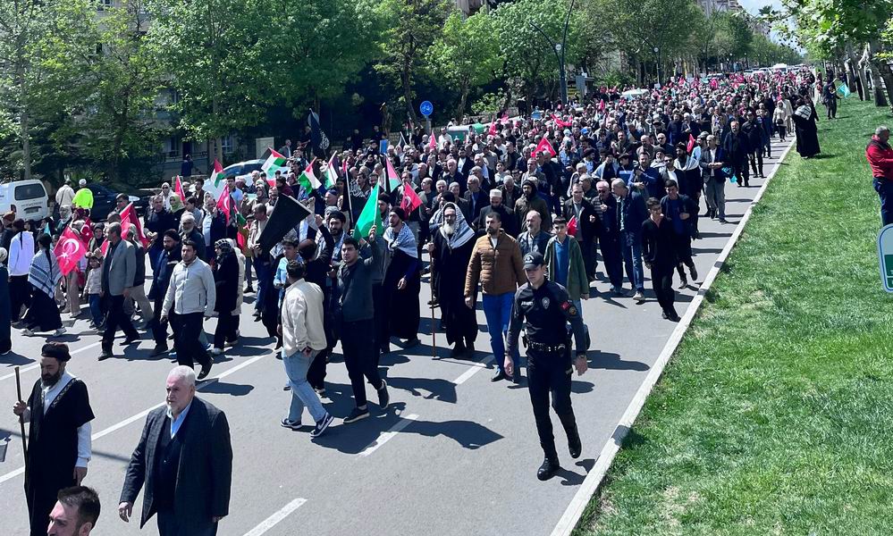 Kahramanmaraş'ta binler İsrail zulmünü lanetledi