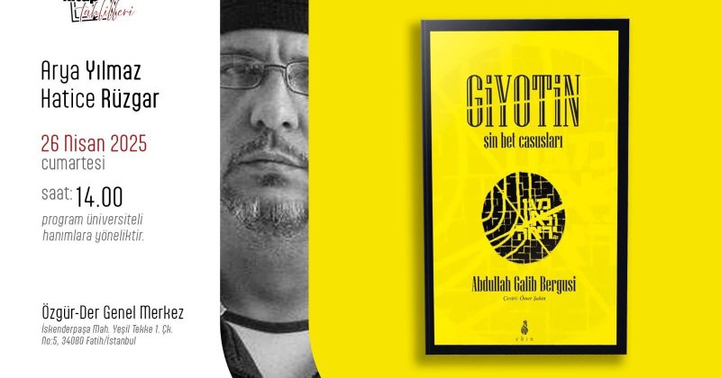 Özgür-Der Gençliği Abdullah Galip Bergusi’nin "Giyotin: Sin Bet Casusları" kitabını tahlil etti