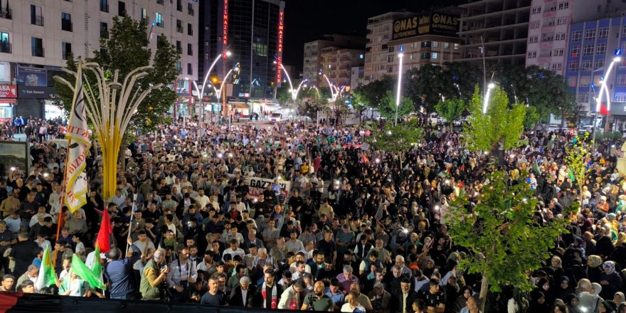 Batman'da Gazze'ye destek yürüyüşü düzenlendi