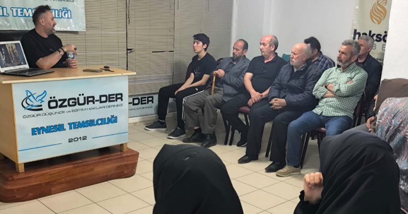 Eynesil Özgür-Der'de "Davamız Kudüs" konusu konuşuldu
