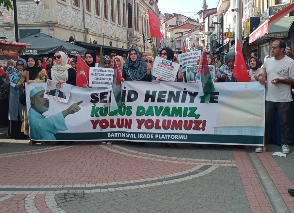 Bartın’da, “Gazze’ye Destek Siyonizme Lanet” eylemi gerçekleştirildi!