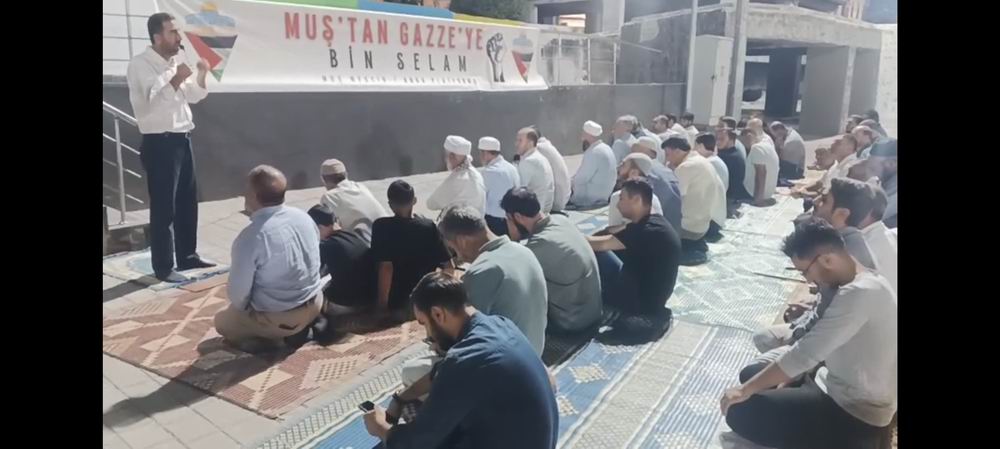 Muş’ta eller Gazze için duaya kalktı
