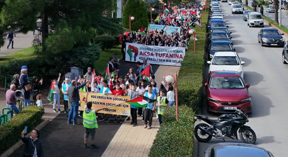 Kdz. Ereğli’den Gazze cihadına ve Küresel Sumud filosuna destek