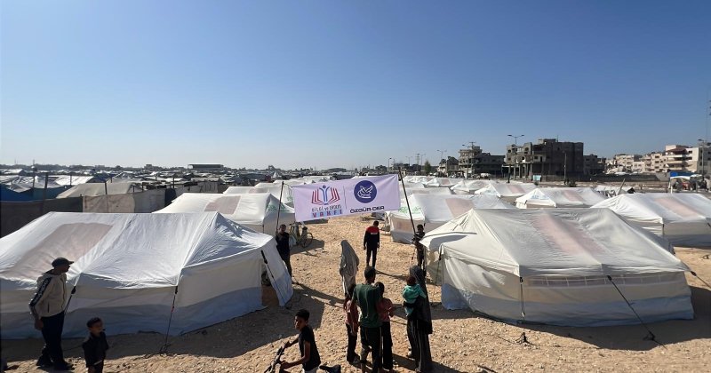 Bilgi ve Erdem Vakfı ve Özgür-Der Gazze'de yardımlarını sürdürüyor
