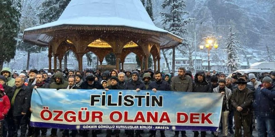 Amasya 2026’nın ilk sabahında Gazze için kıyama durdu
