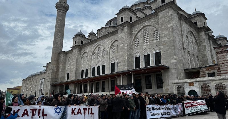 Fatih'ten Filistin'in sesi şehit Ebu Ubeyde’ye selam olsun!