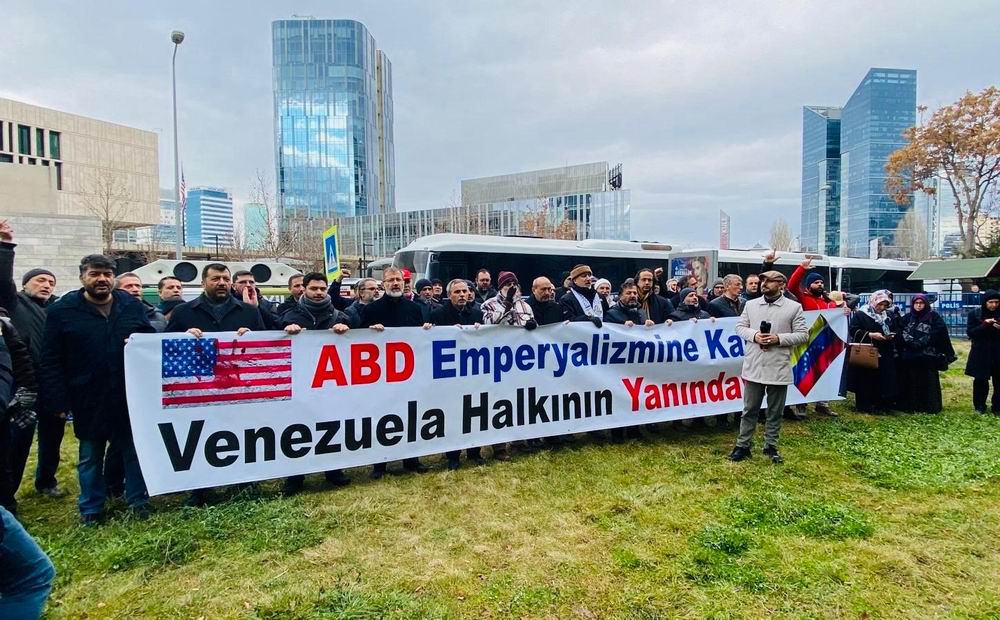 Ankara'da ABD’nin Venezuela’ya yönelik askeri müdahalesi protesto edildi