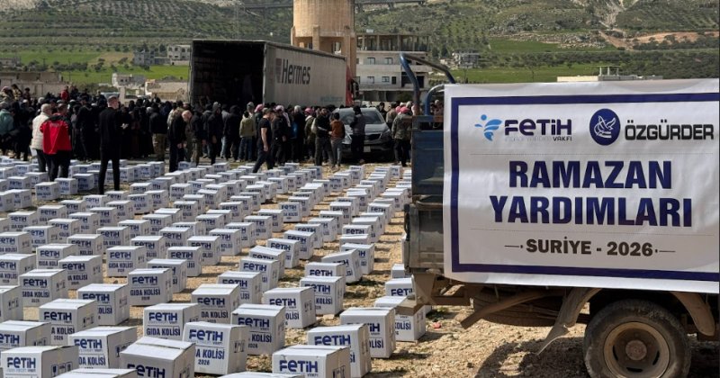 Ramazan yardımlarıyla Suriyeli mazlumların yanındayız