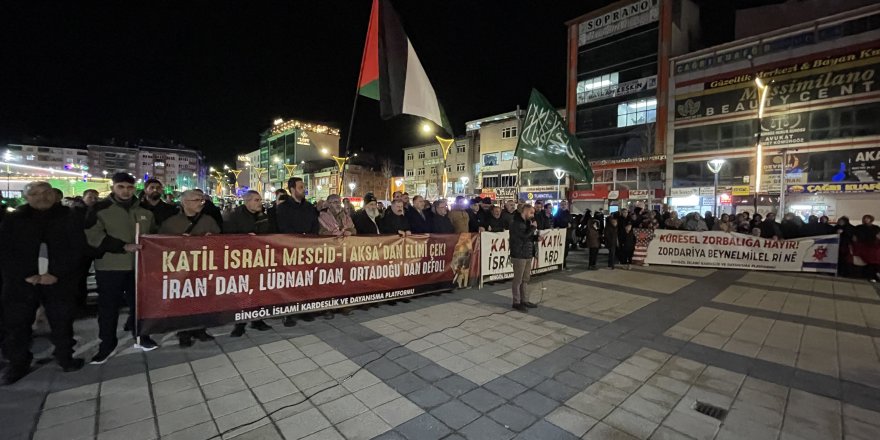 Bingöl'de “Aksa’ya Sahip Çık!” eylemi gerçekleştirildi