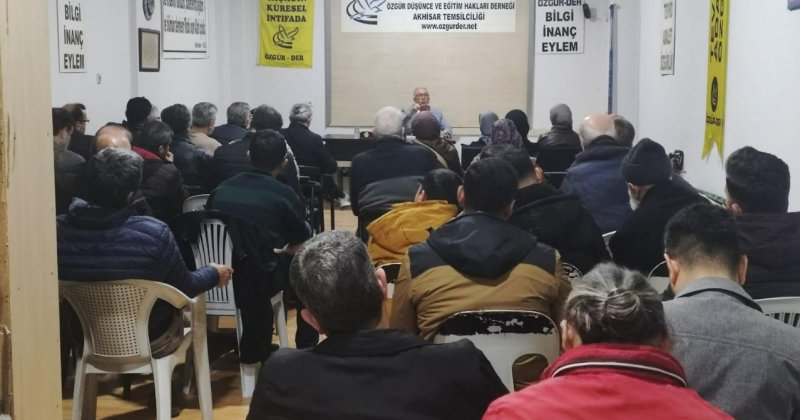 Akhisar Özgür-Der'de ''Yüzleşerek Barışmak '' konusu işlendi