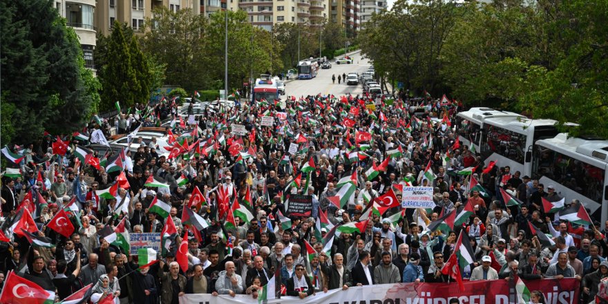 Ankara’da “Küresel İşgale Küresel Direniş” yürüyüşü yapıldı