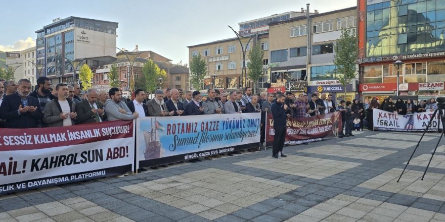 Sumud Filosu’na yönelik saldırı Bingöl’de protesto edildi